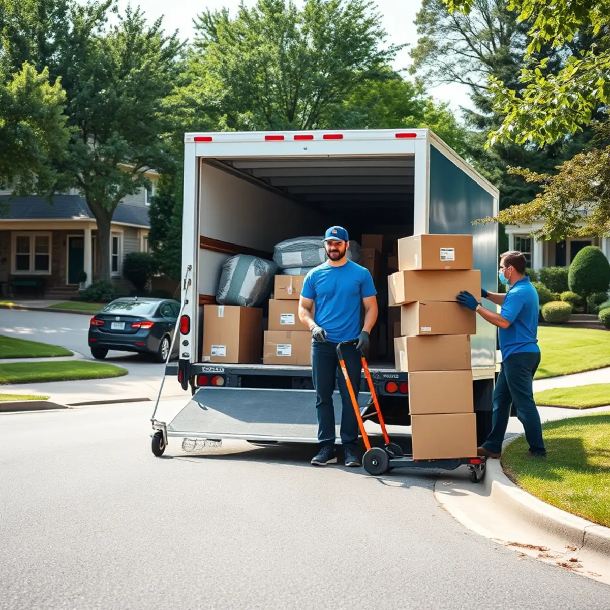 Melendez Moving crew working in Wheaton, IL