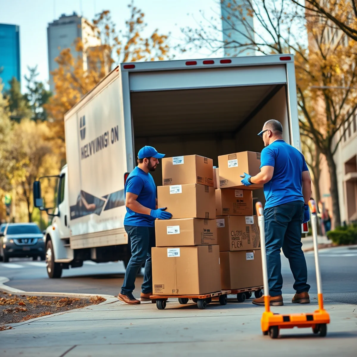 Melendez Moving truck serving Chicago and the surrounding suburbs